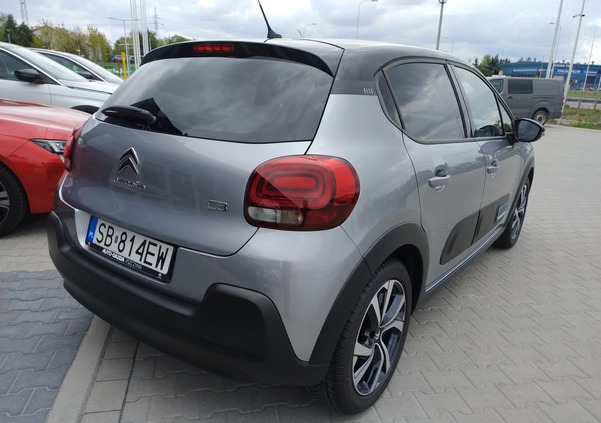 Citroen C3 cena 77900 przebieg: 5561, rok produkcji 2022 z Osieczna małe 172